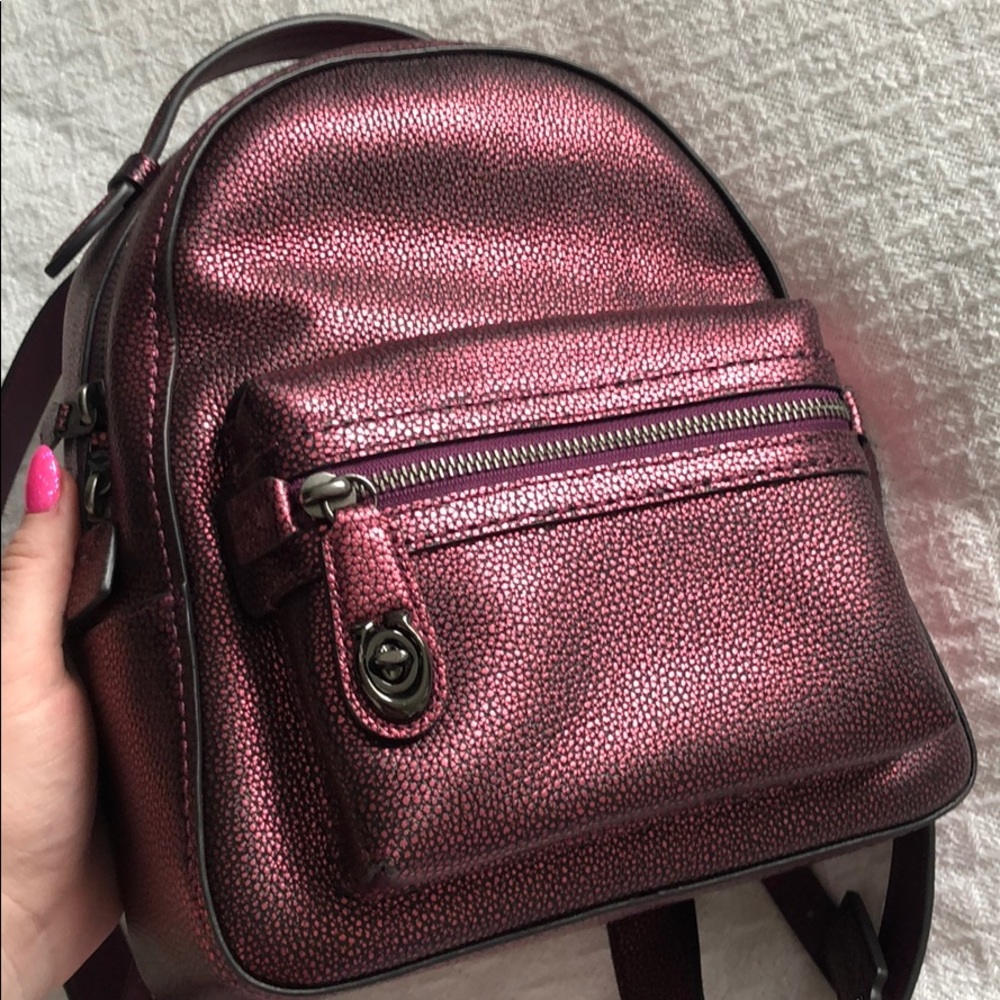 Coach Backpack Metallic Red - Picture 2 of 3